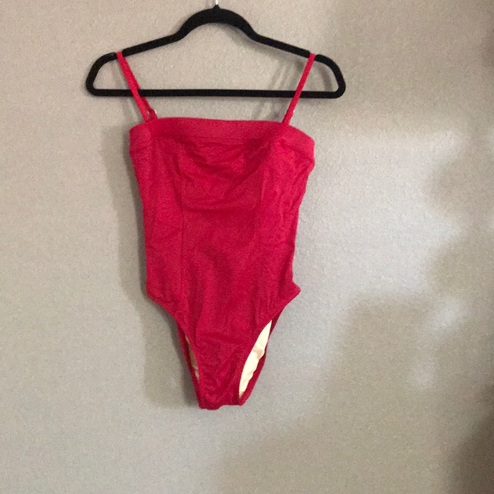 Red One Piece Swimsuit